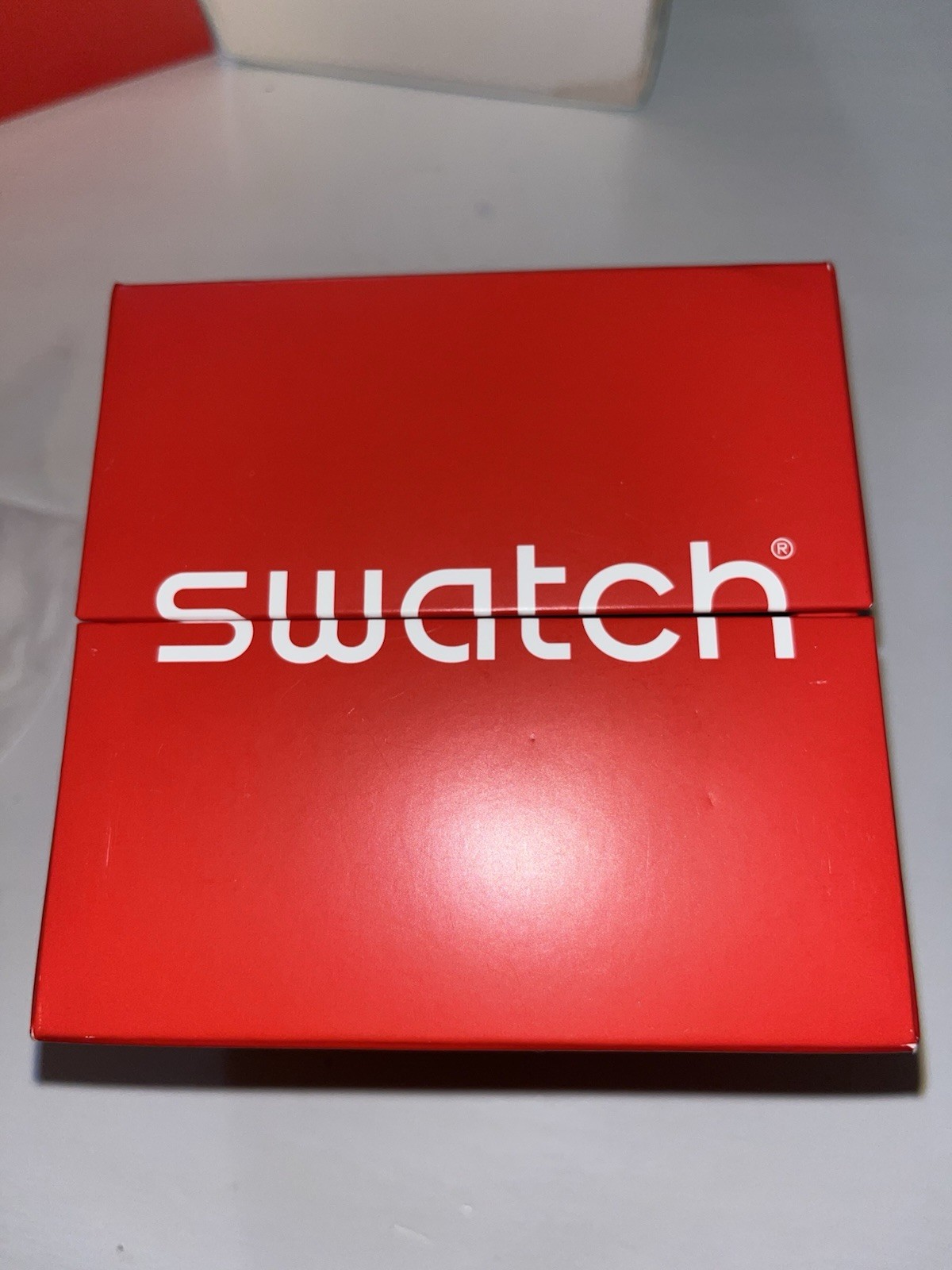 Swatch Big Bold Analog Quartz Watch 47mm Skeleton Gray Dial Gray Strap w/ Box