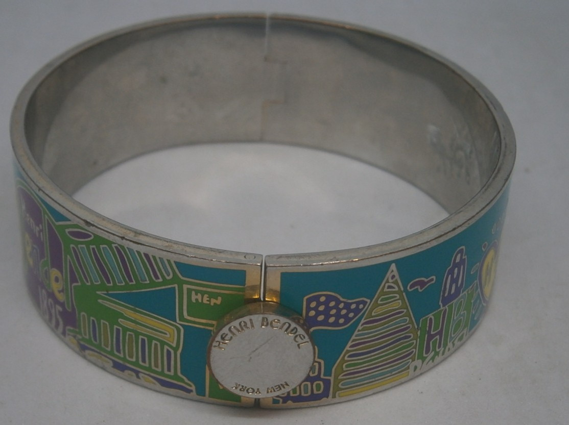 Henri Bendel Enamel Bangle Bracelet Cuff New York Rare – Free Postage!!