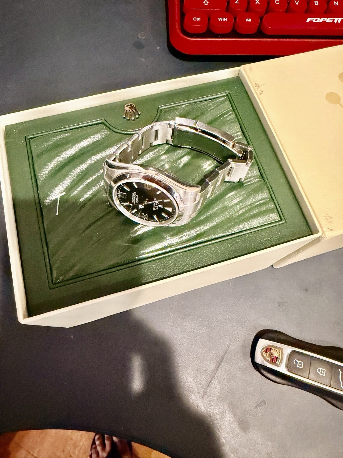 Rolex Explorer 214270 Black Dial Stainless Steel 39mm Oyster Bracelet w/ BOX