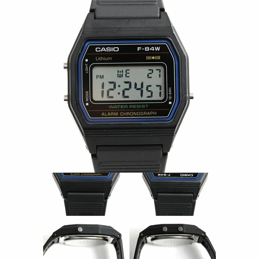 CASIO Watch Standard F-84W-1QJH Black Simple Designed Watch From JAPAN Digital