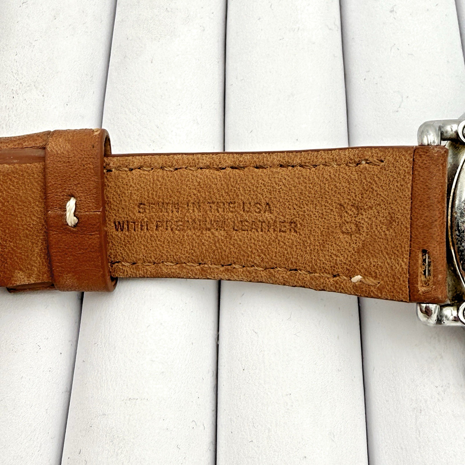 Men’s Shinola Runwell Slate Blue Dial and Tan Leather Strap Wristwatch