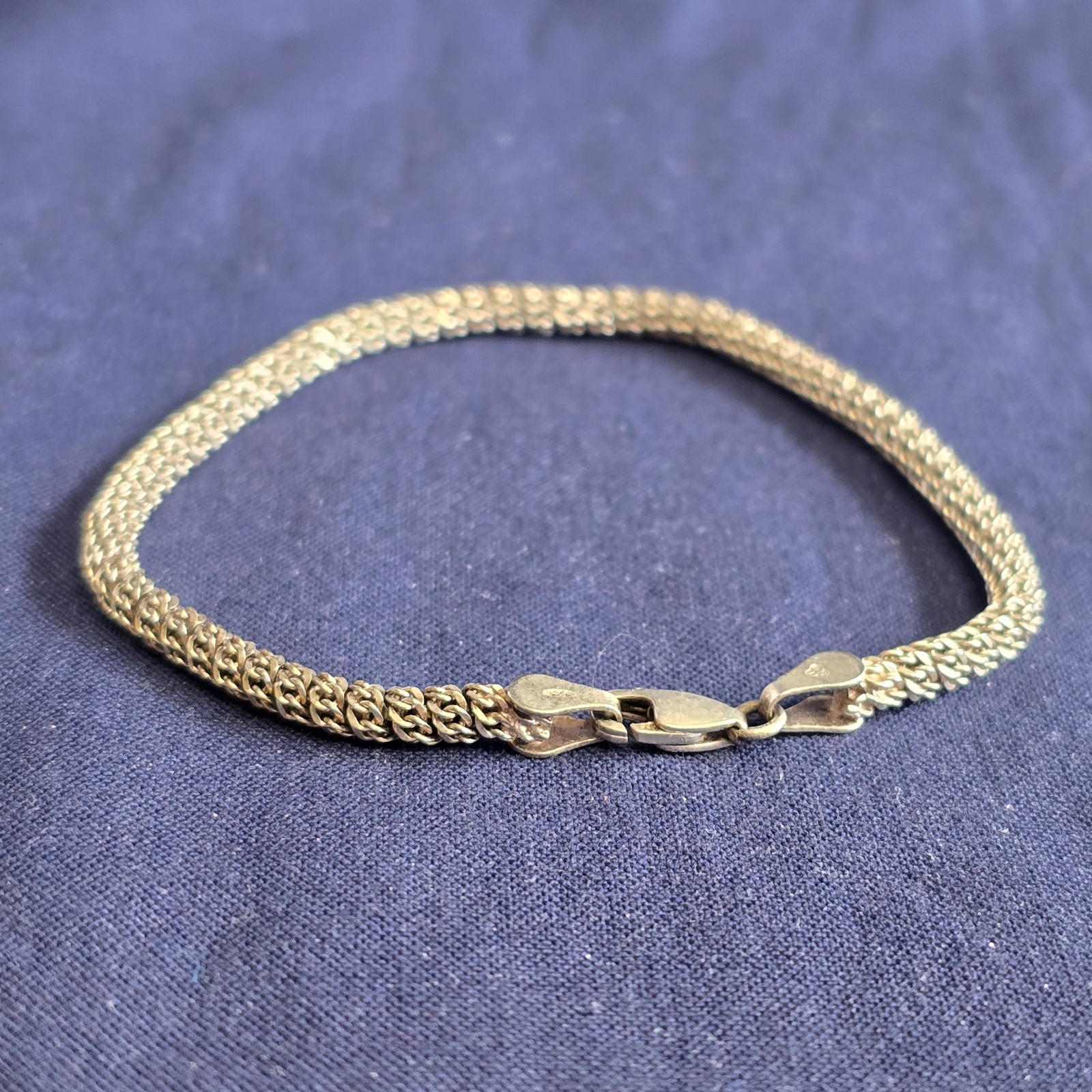 Sterling Silver Bracelet 7.71g Fine Jewelry 7.5″ Unique Chain Lobster Clasp
