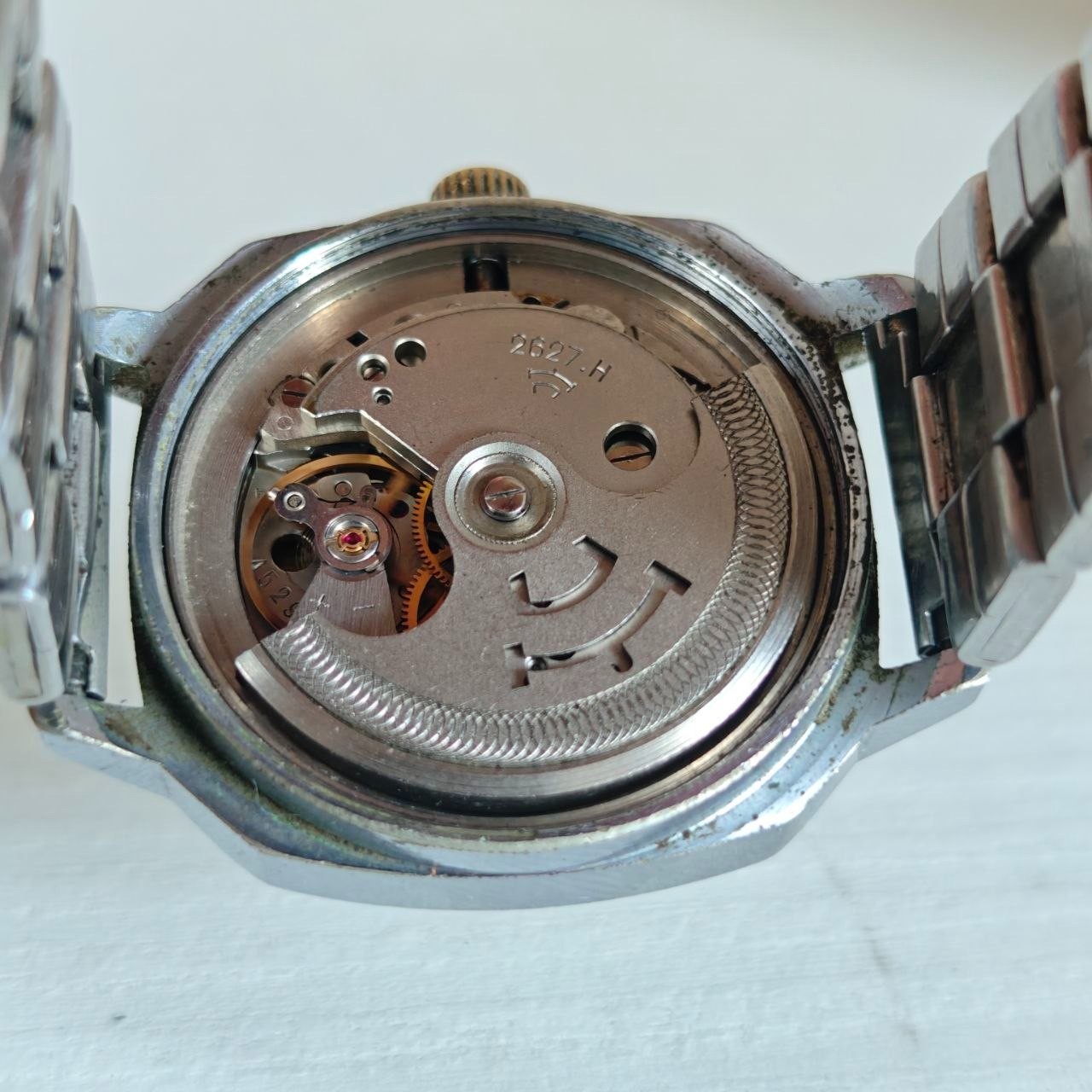 Vintage Soviet Raketa Automatic Watch Cal. 2627.H 29 Jewels Day-Date USSR