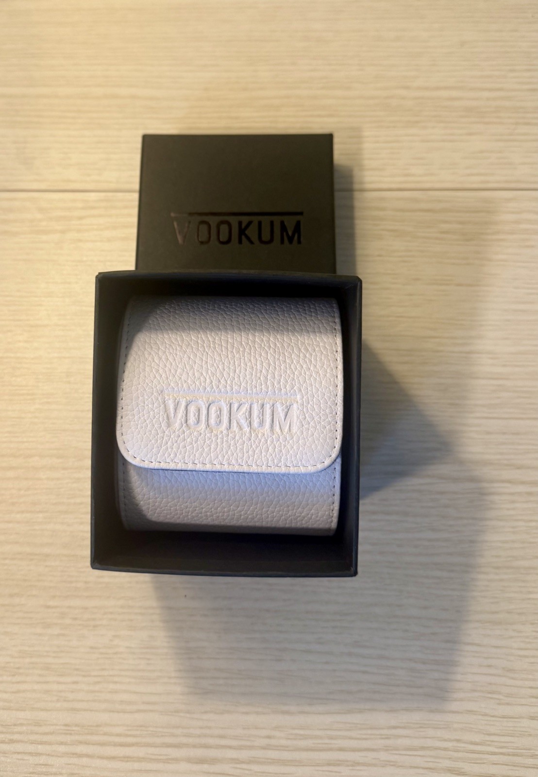 Super Rare! Genuine VOOKUM Watch Roll | Rare Bone Color w/Purple Interior