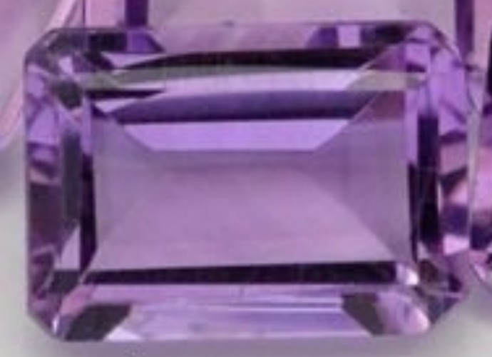 BRAZILIAN AMETHYST 10 x 8 MM EMERALD CUT ALL NATURAL BEAUTIFUL GEMSTONES
