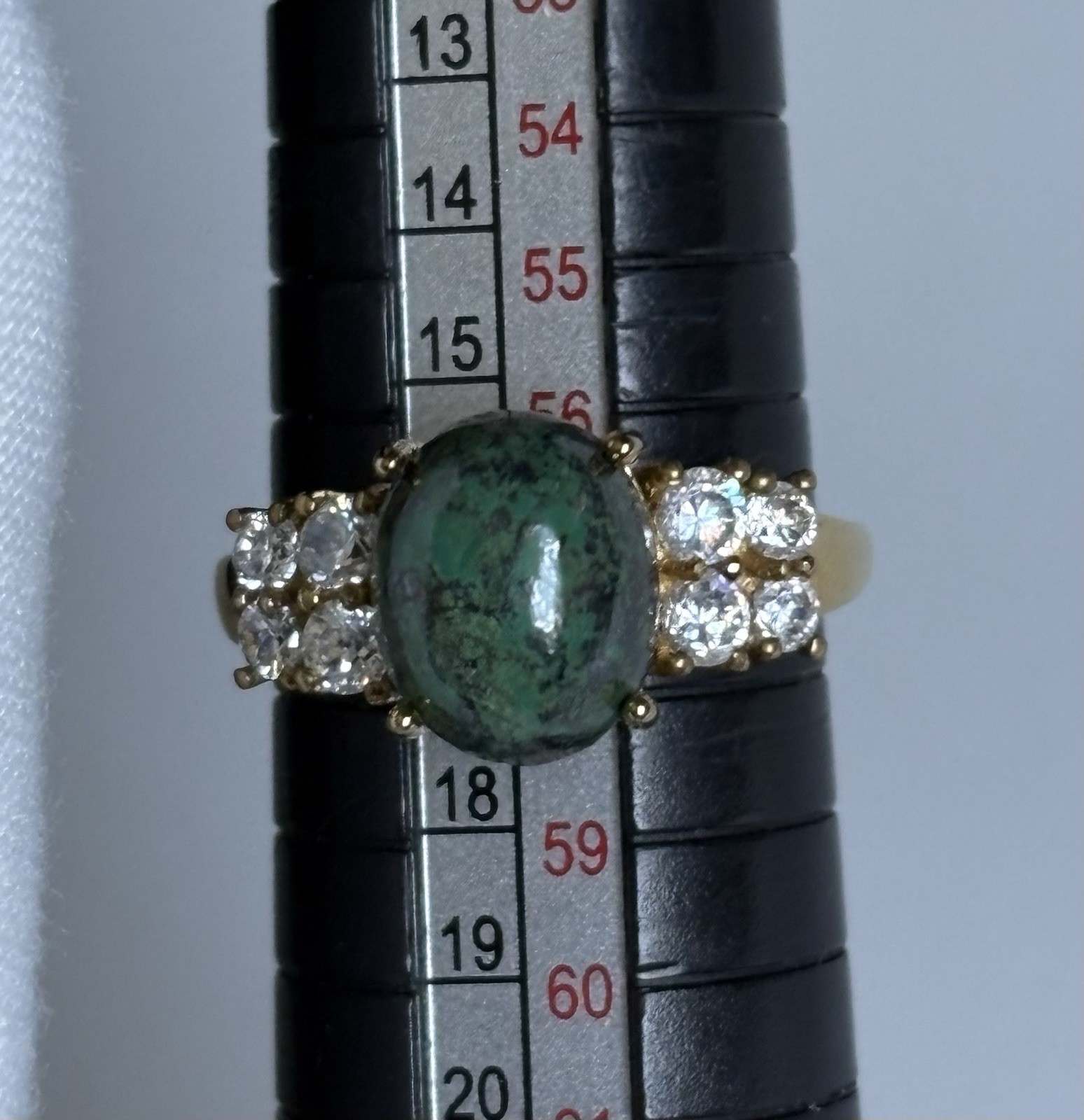 KARIS STS Ring Lot Assorted Gemstones 6 Rings Gold Bond & Platinum Bond STUNNING