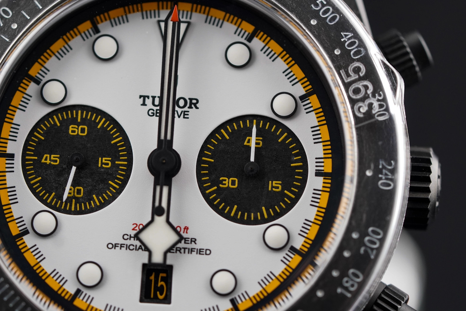 Tudor Black Bay Chrono White Hybrid Rubber Leather Strap M79377KN Complete 2026