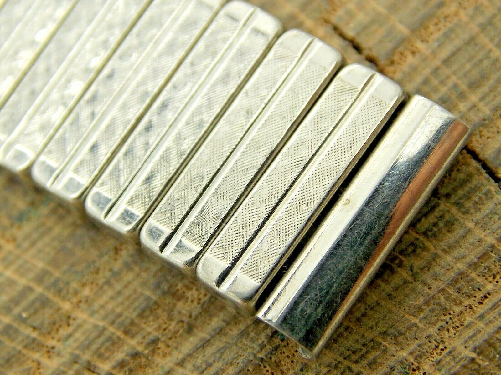 Carl Sable Vintage Watch Band 16mm Stainless Steel Expansion NOS Unused Bracelet