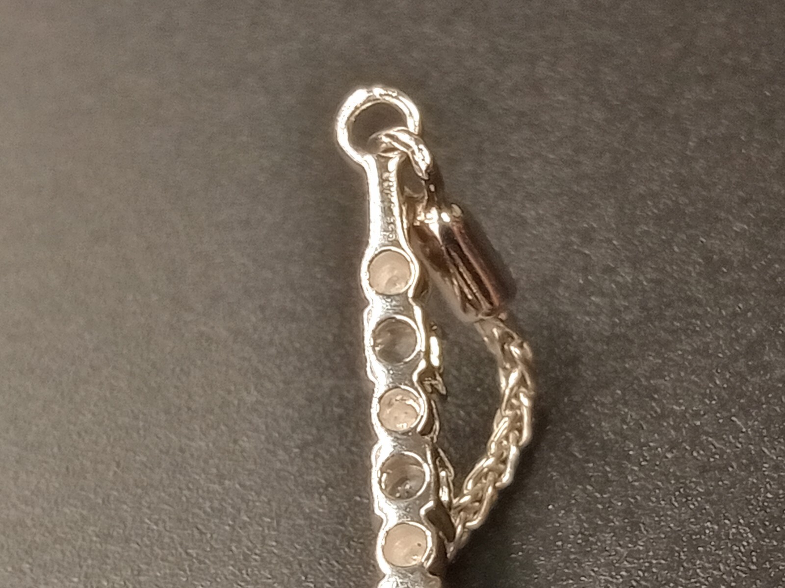 Sterling Silver – Cz Diamond Cut 9″ Adjustable Chain Bracelet – (SJ147)