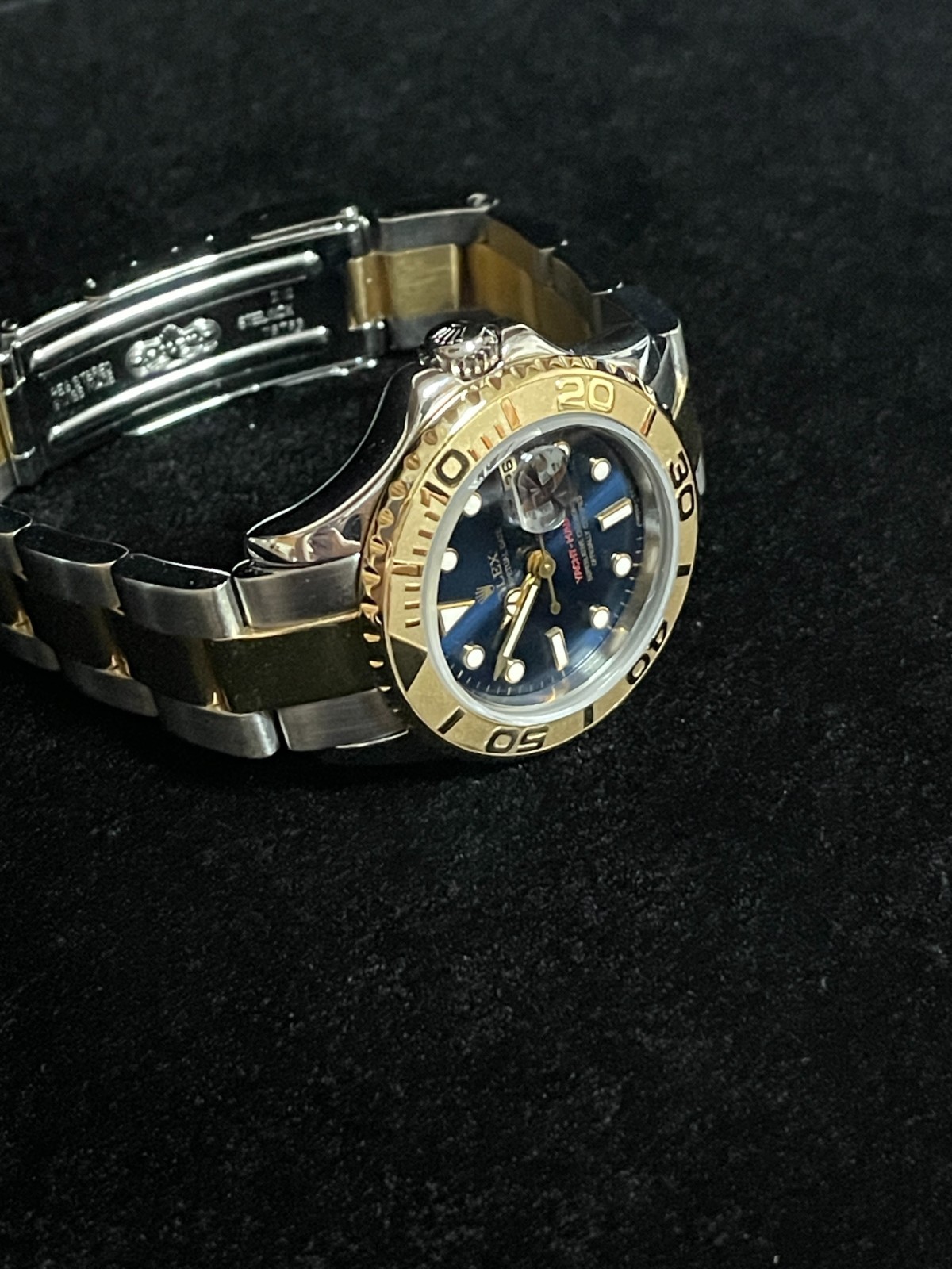 1996 Rolex Yacht-Master 69623 Blue Dial TT Oyster No Papers 29mm