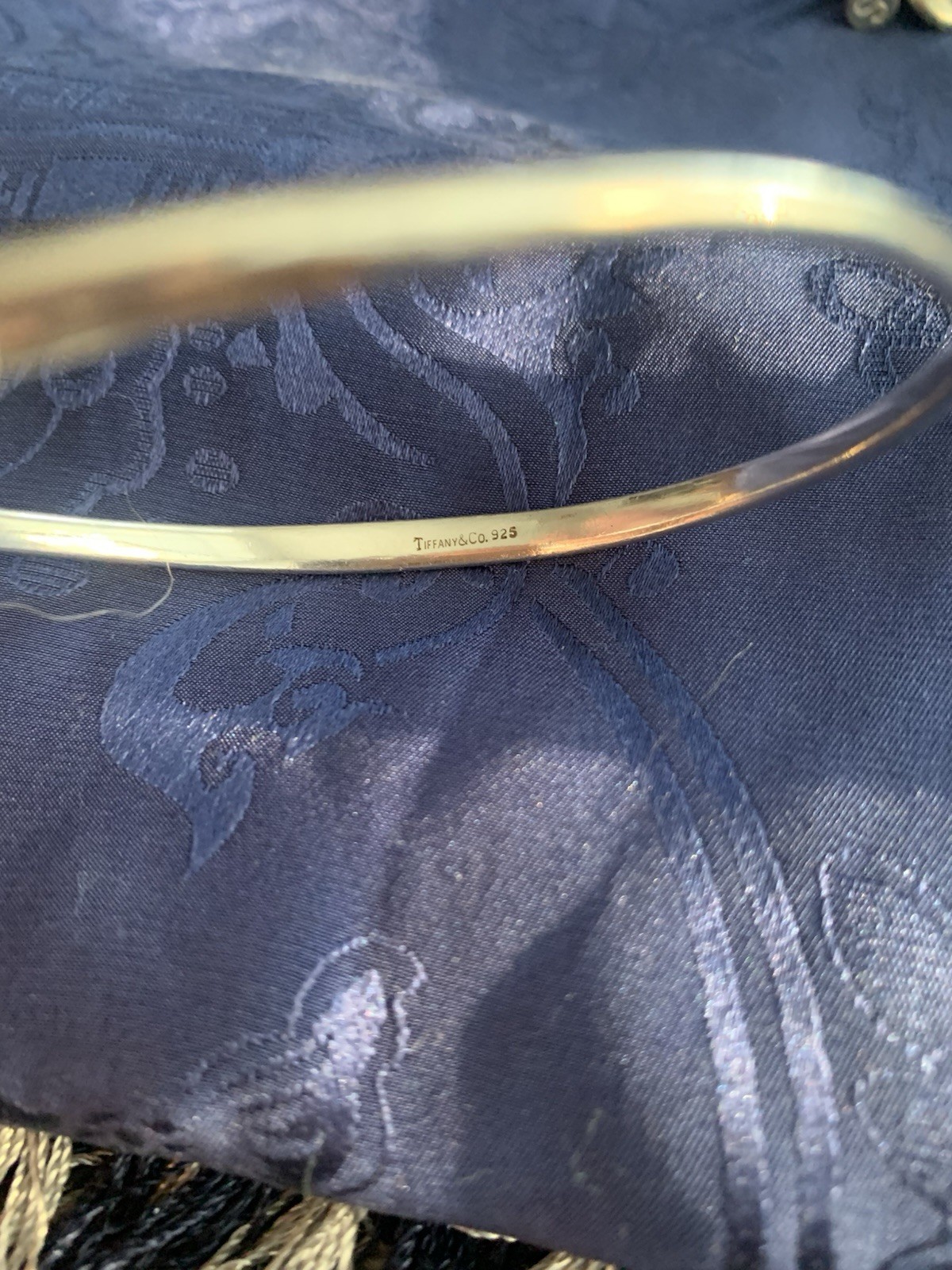 Tiffany & Co. Very RARE Silver Vintage Infinity Love Knot Bangle Bracelet