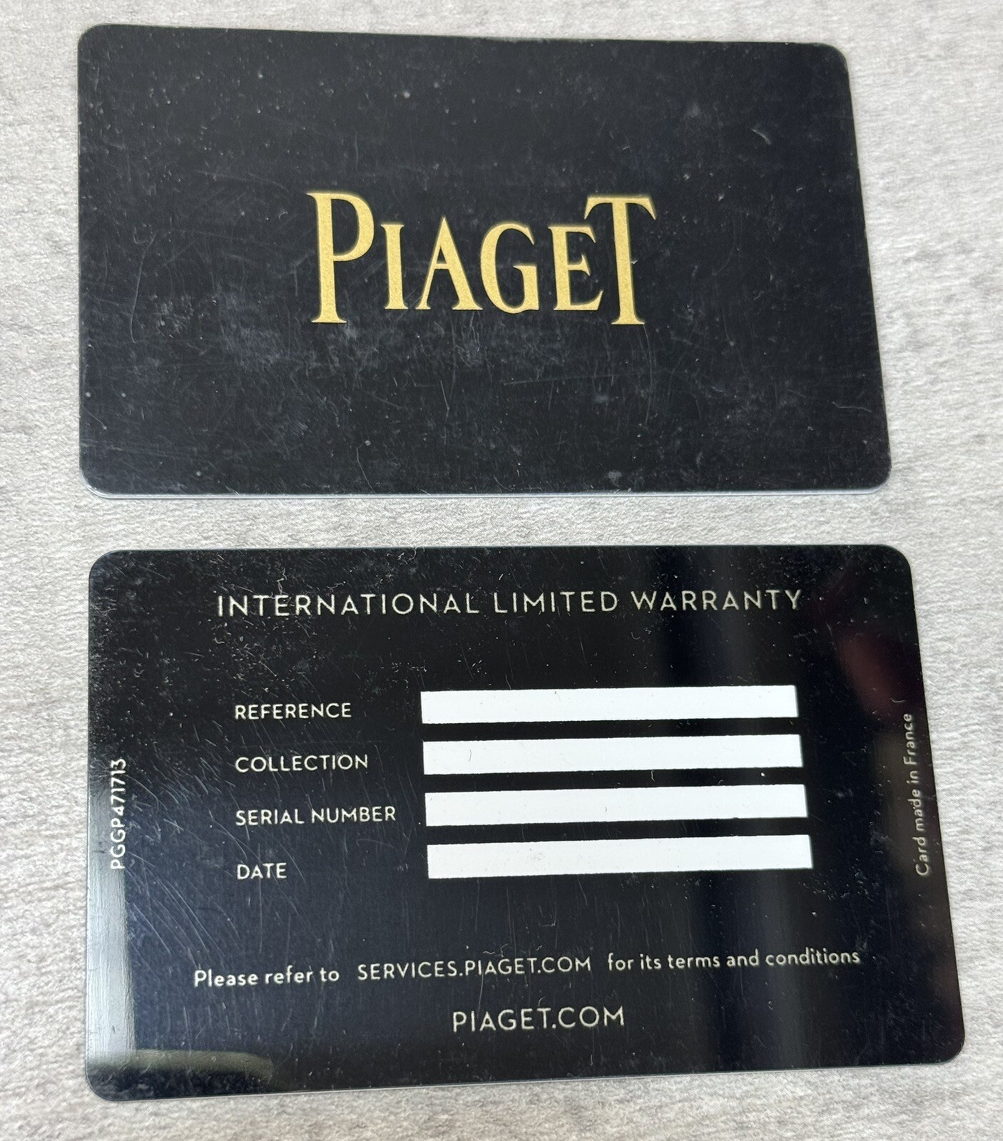 Piaget Cards With Instruction Manual Booklets For 430 P / 438 P Caliber.