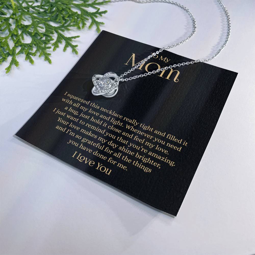 My Mom Necklace, Gift From Daughter Son, Mom Jewelry Birthday Mother’s Day Gifts