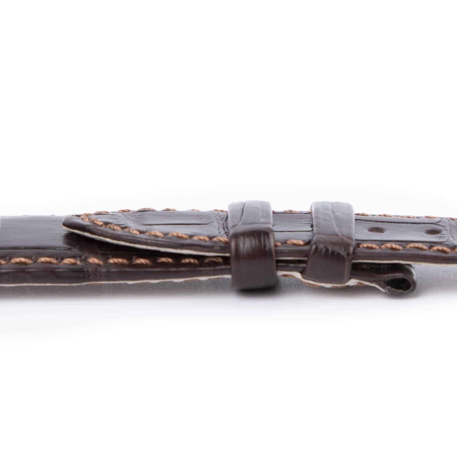 Dark Brown Croco leather strap for Patek Philippe Nautilus 5712 5711 7010