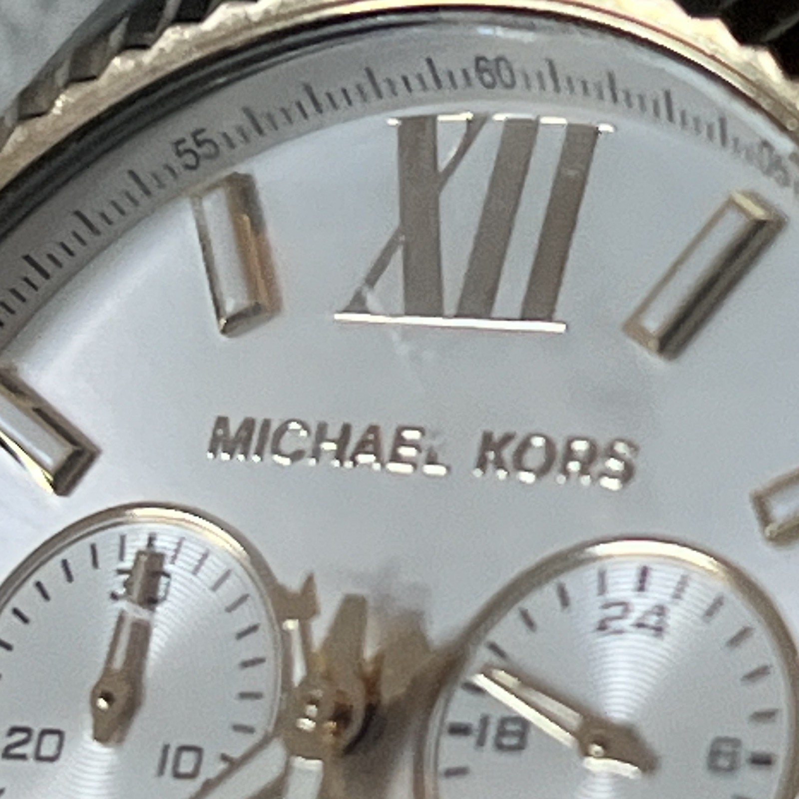 Michael Kors Lexington 44mm Silver Stainless Steel Case with Silver/Gold