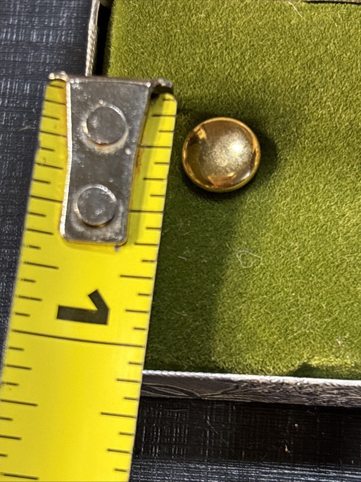 Tacoa Vintage 14 Karat Gold Filled 5mm Flat Round Stud Earrings In Box Check Pic