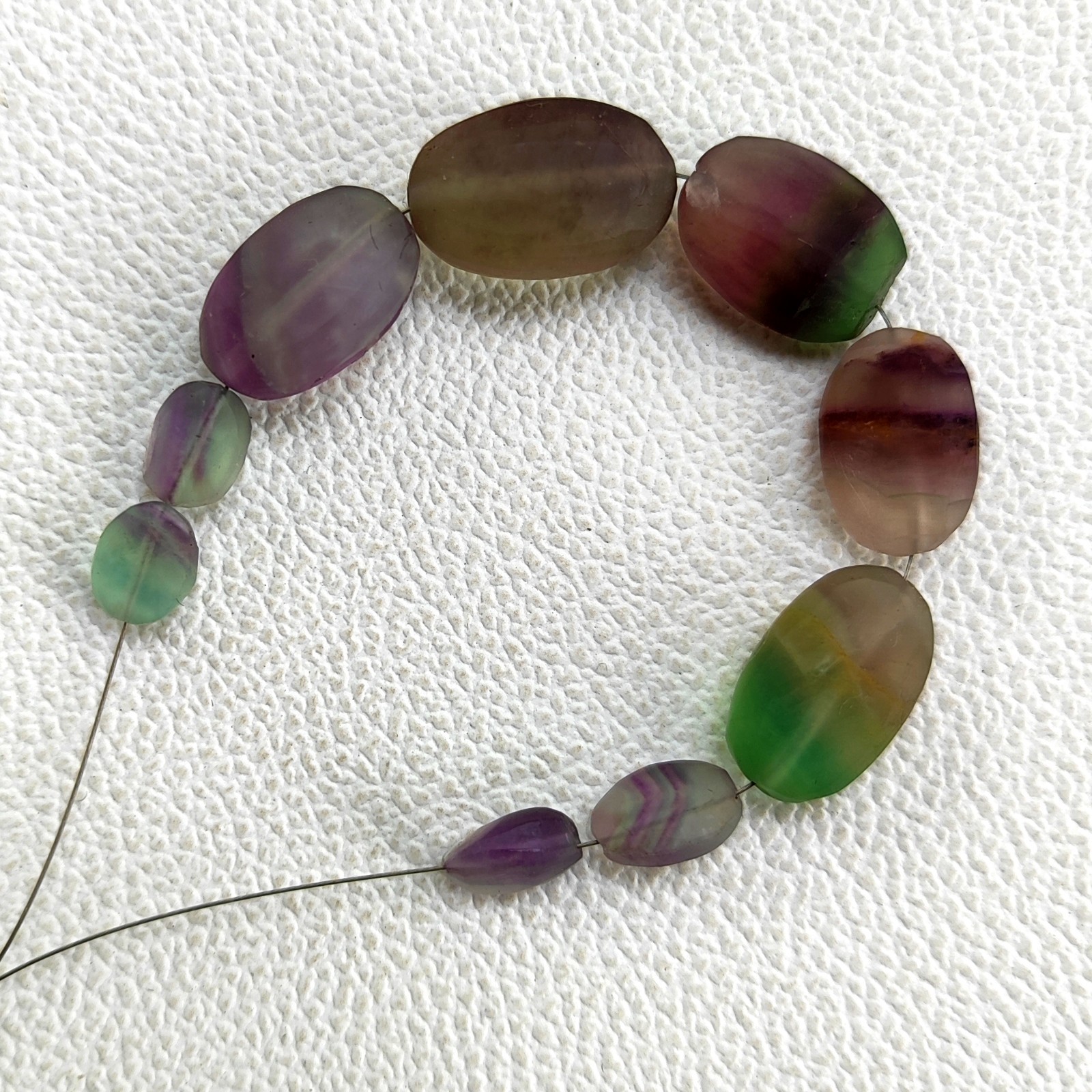 9-19 mm Rainbow Fluorite Unpolished Nugget Beads 5″ Strand Natural Brazil Origin