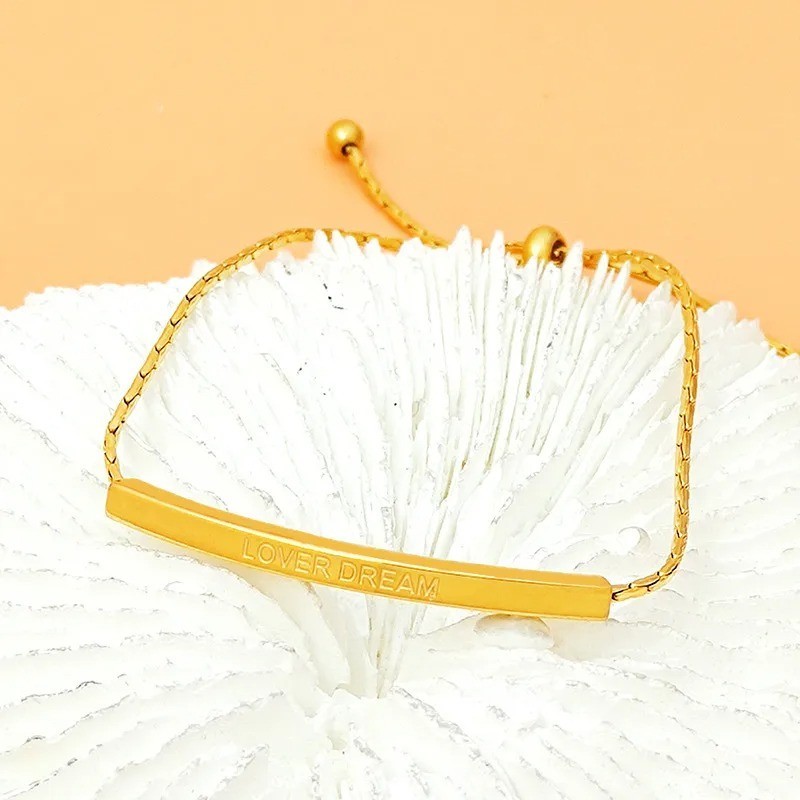 Titanium Steel Slider Chain Bracelet For Women In New Style and design