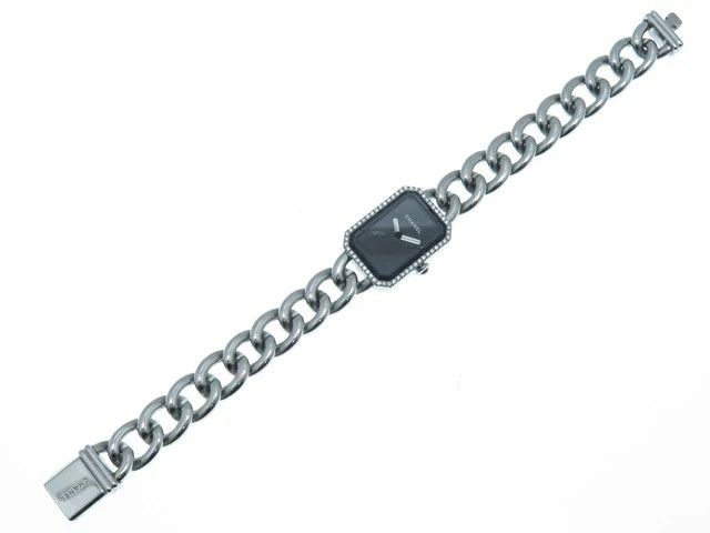 Chanel Première Diamond Bezel H3252 Stainless Steel 15mm Black Dial #DW1525