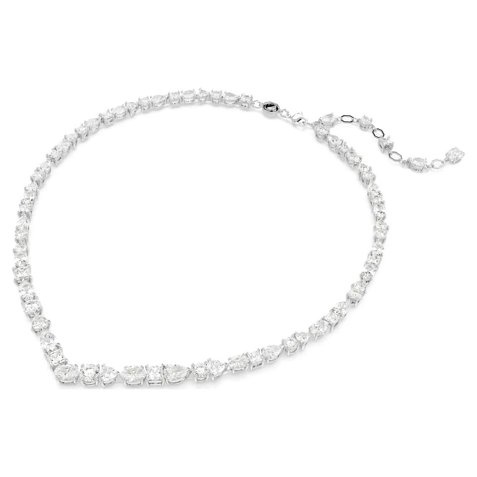 Swarovski Mesmera Necklace Mixed Cut White Crystal Rhodium Plated New