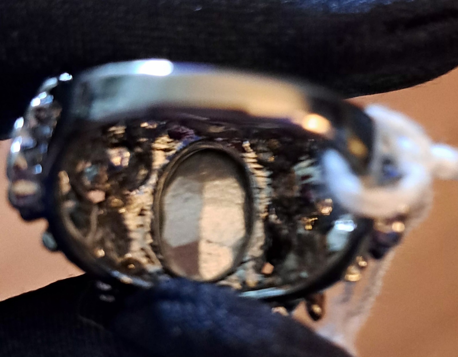 Women’s Spider Faux Blue Sapphire & CZ SIZE 7, 925 Silver Filled Ring