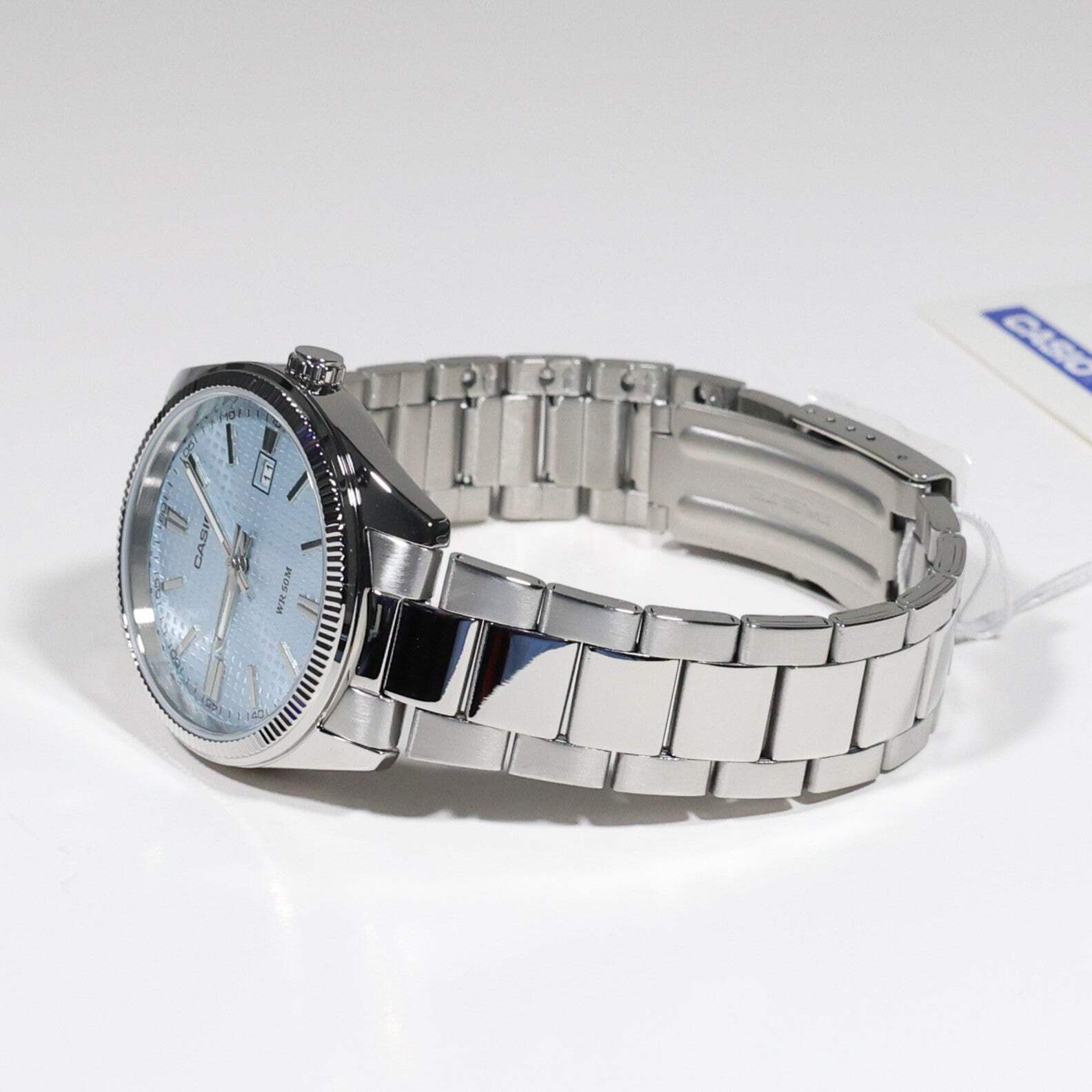 Casio Men’s Vintage Blue Dial Stainless Steel Watch MTP-1302PE-2AVEF