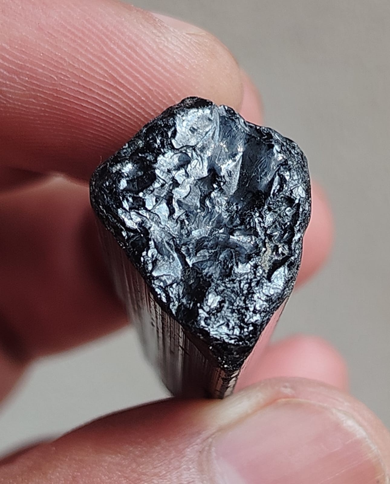 Natural Black Tourmaline Raw Cabochon, Loose Gemstone For Wire Wrapped Jewelry