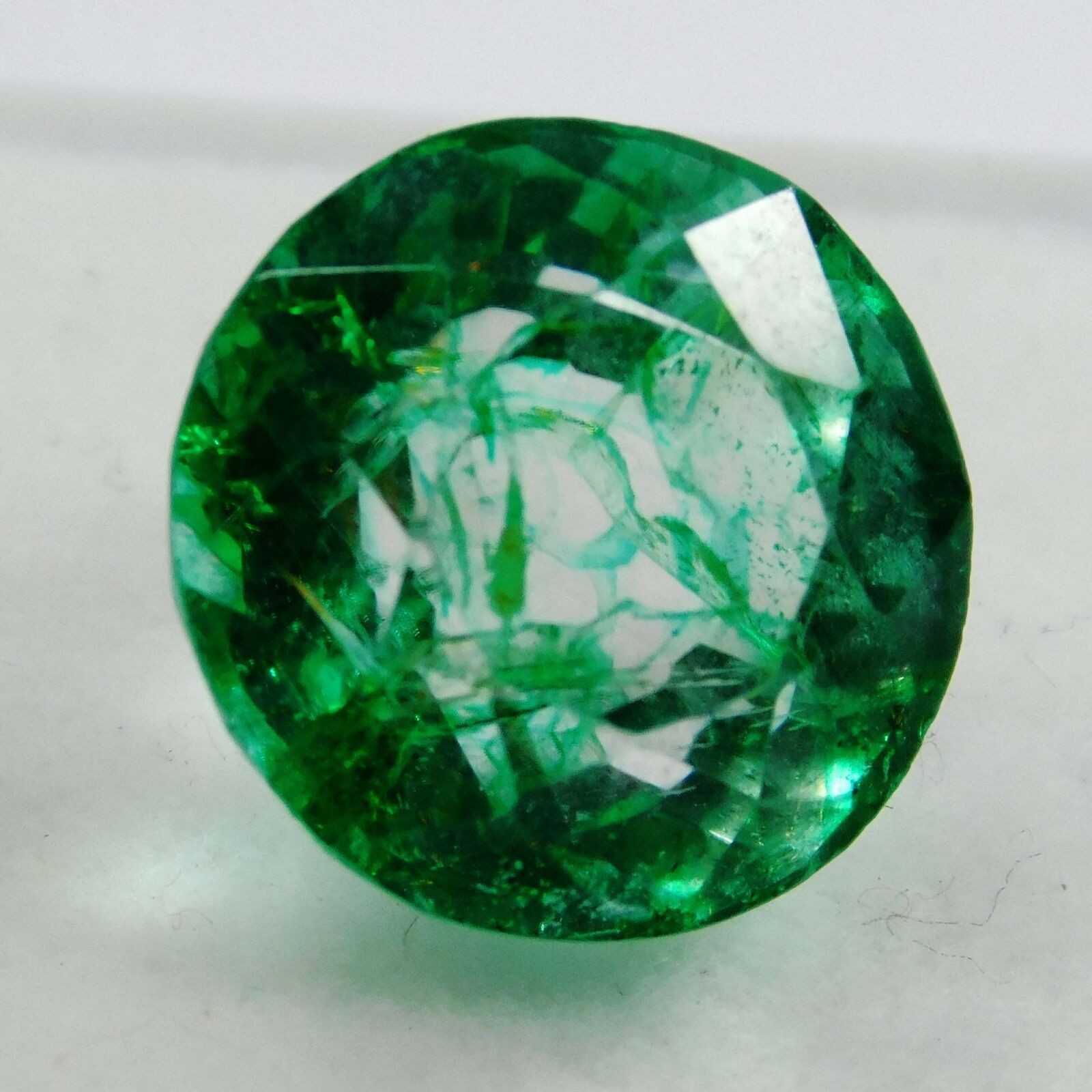 7.50 Ct Top Rich Green Natural Emerald Round Cut CERTIFIED Loose Gemstone