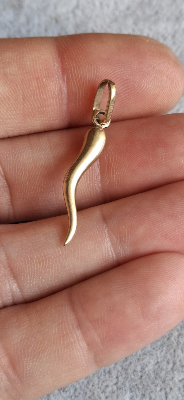 9ct Gold Horn Of Plenty Pendant Charm