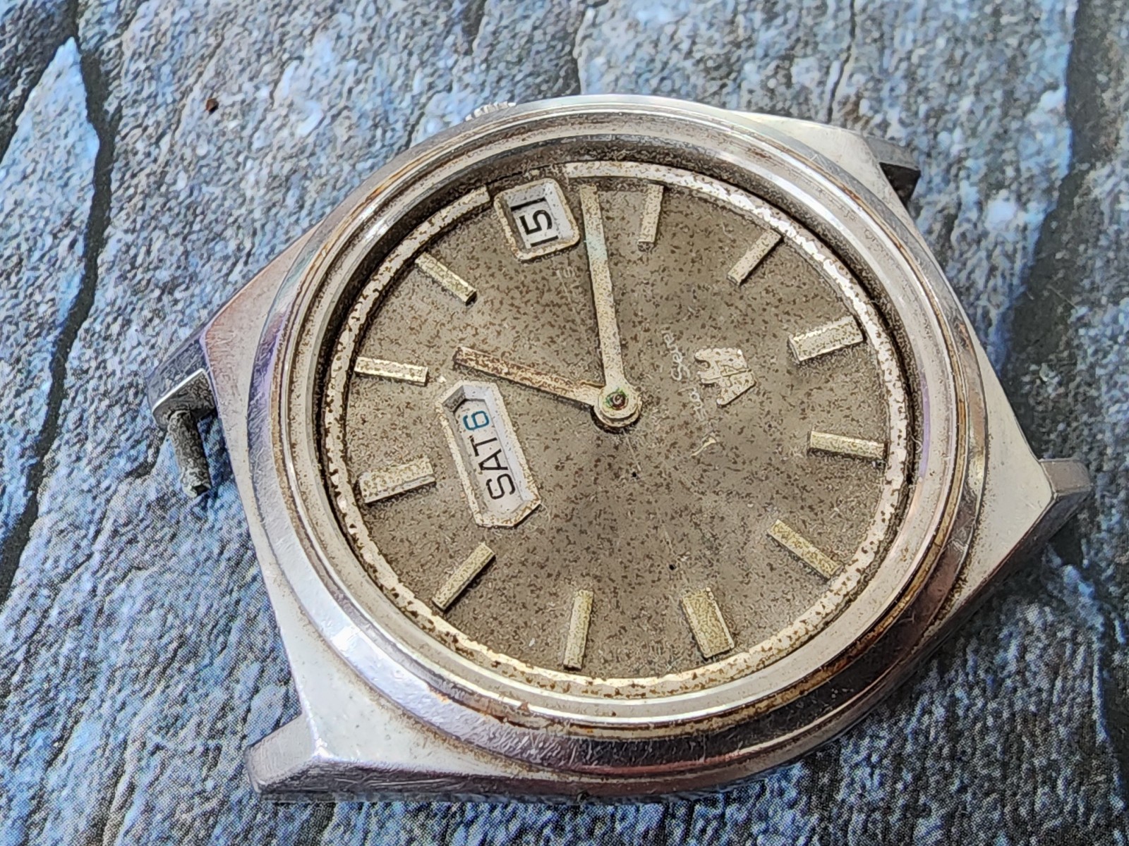 Citizen Automatic Acss2912-Y Cal 5204 Vintage Watch Movement For Parts