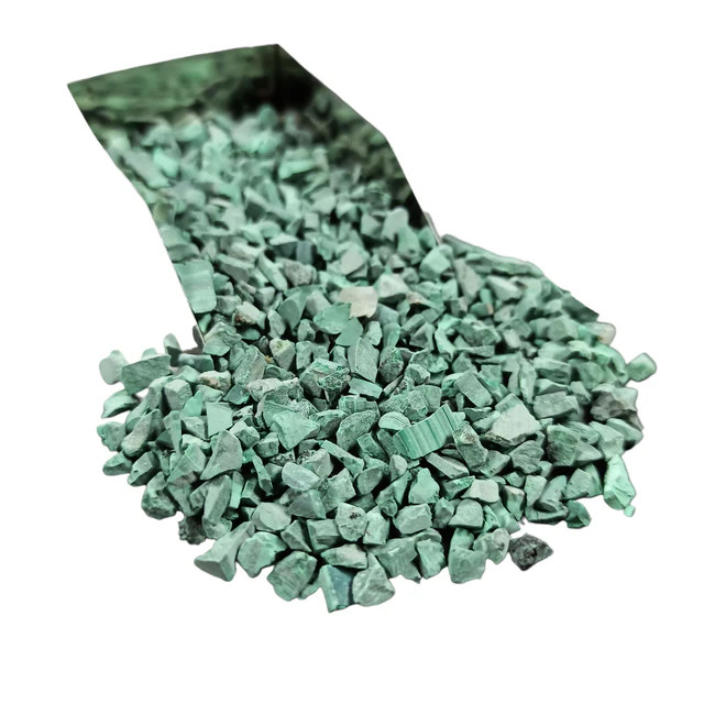 Malachite 3-5mm Coarse Crushed Gemstone for Resin Decor