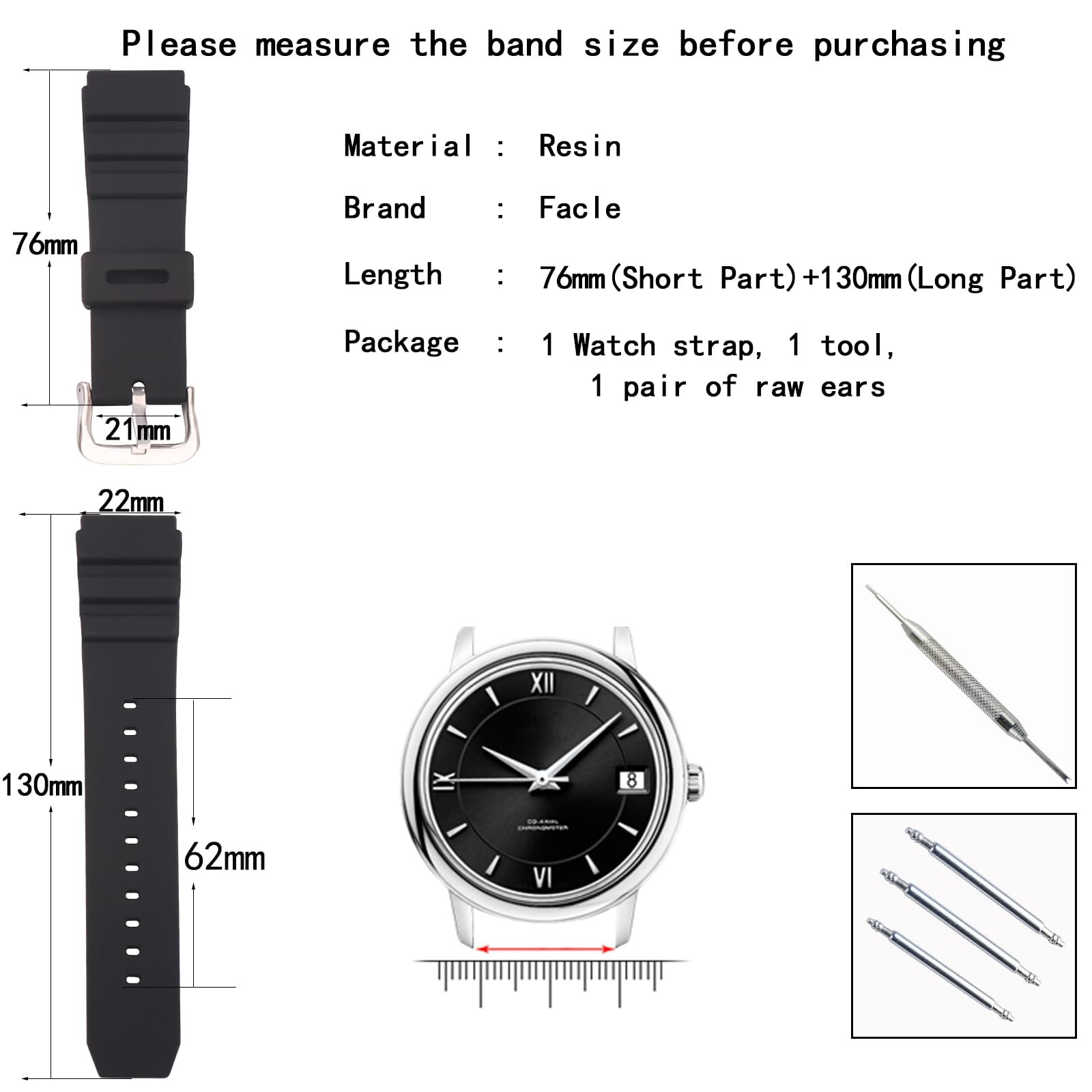 Men’s silicone watch strap accessories Replacement Fit for casio MDV106-1A AM…