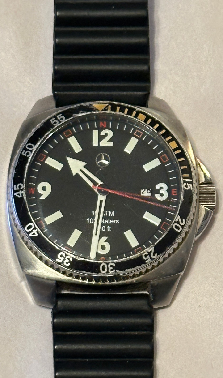 Mercedes-Benz Motorsport Racing AMG DTM Pilot Sport Car Divers Watch New Battery