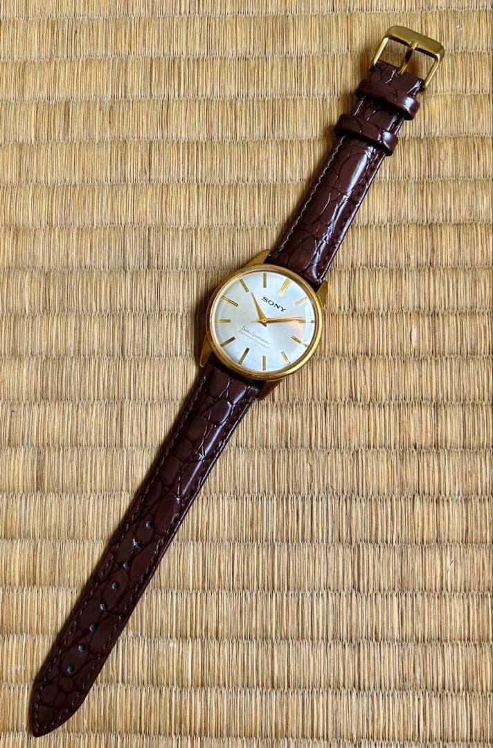 Sony Seiko Rare Double-Name Sportsmatic 17-Jewel Automatic Watch Used