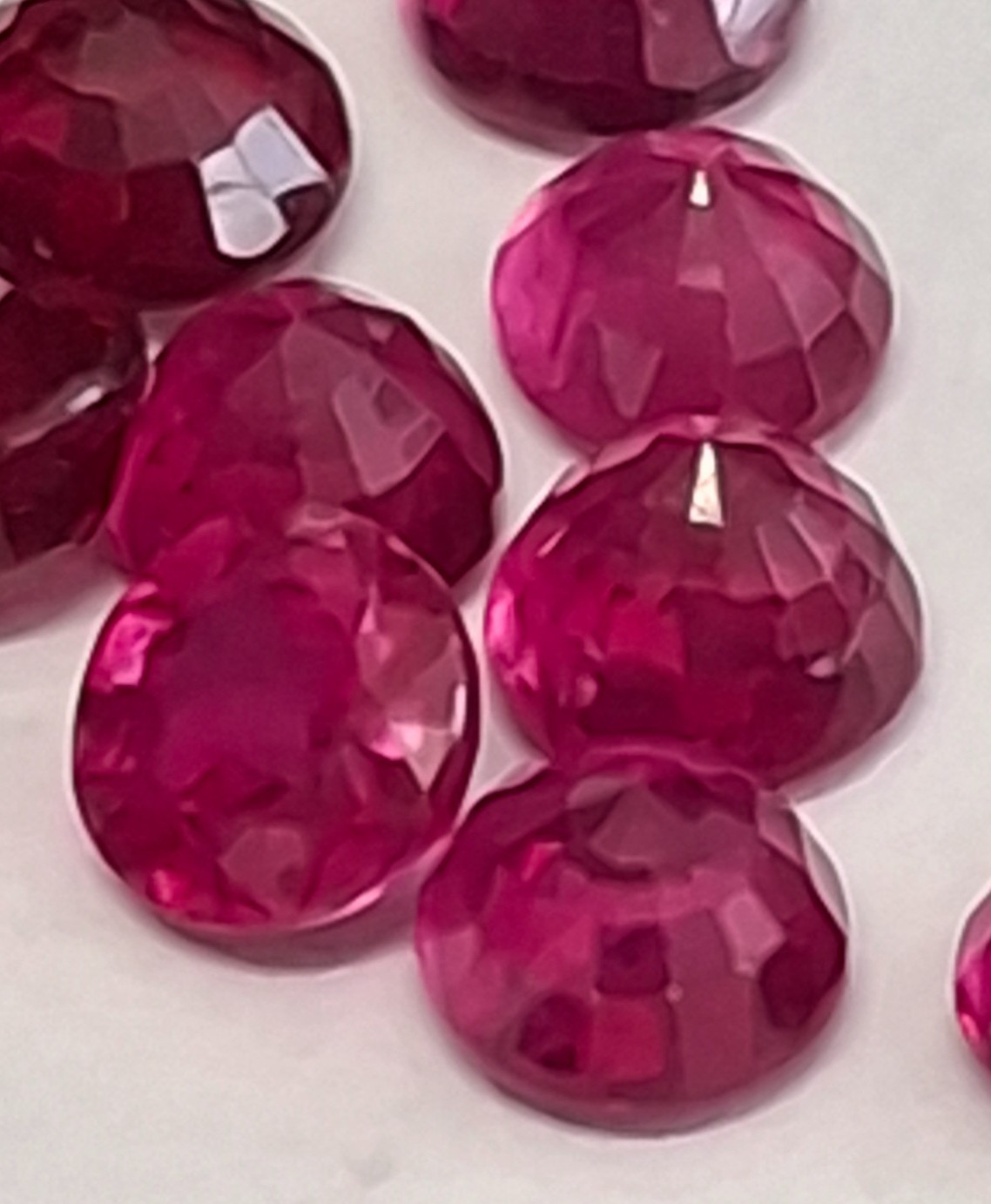 Treated Ruby… round 4 mm-4.5 mm (approx.) 0.5 carat each+