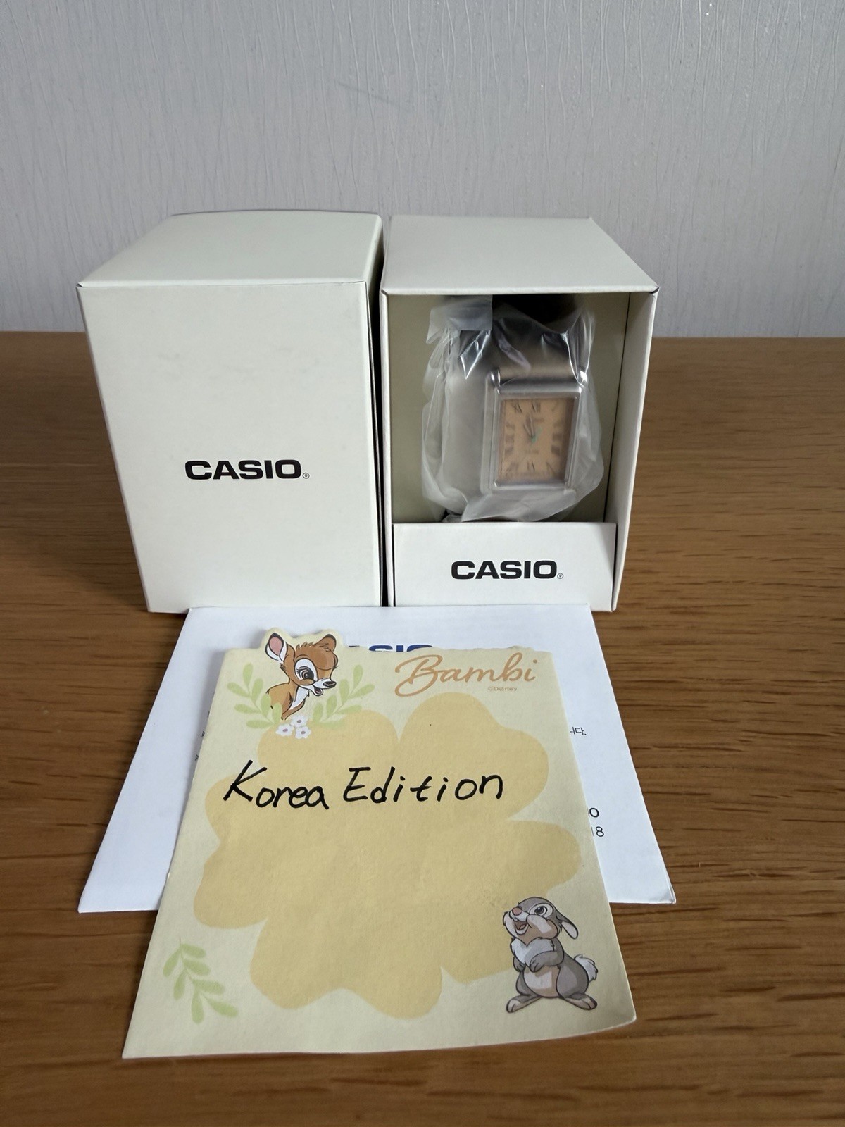 Casio Women LTP-B165L-5BV Dress Watch Rectangle Roman Quartz Beige Leather New