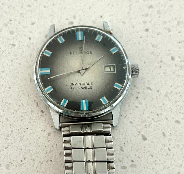 Vintage Helbros West German Invincible 17 Jewels Men’s Wristwatch