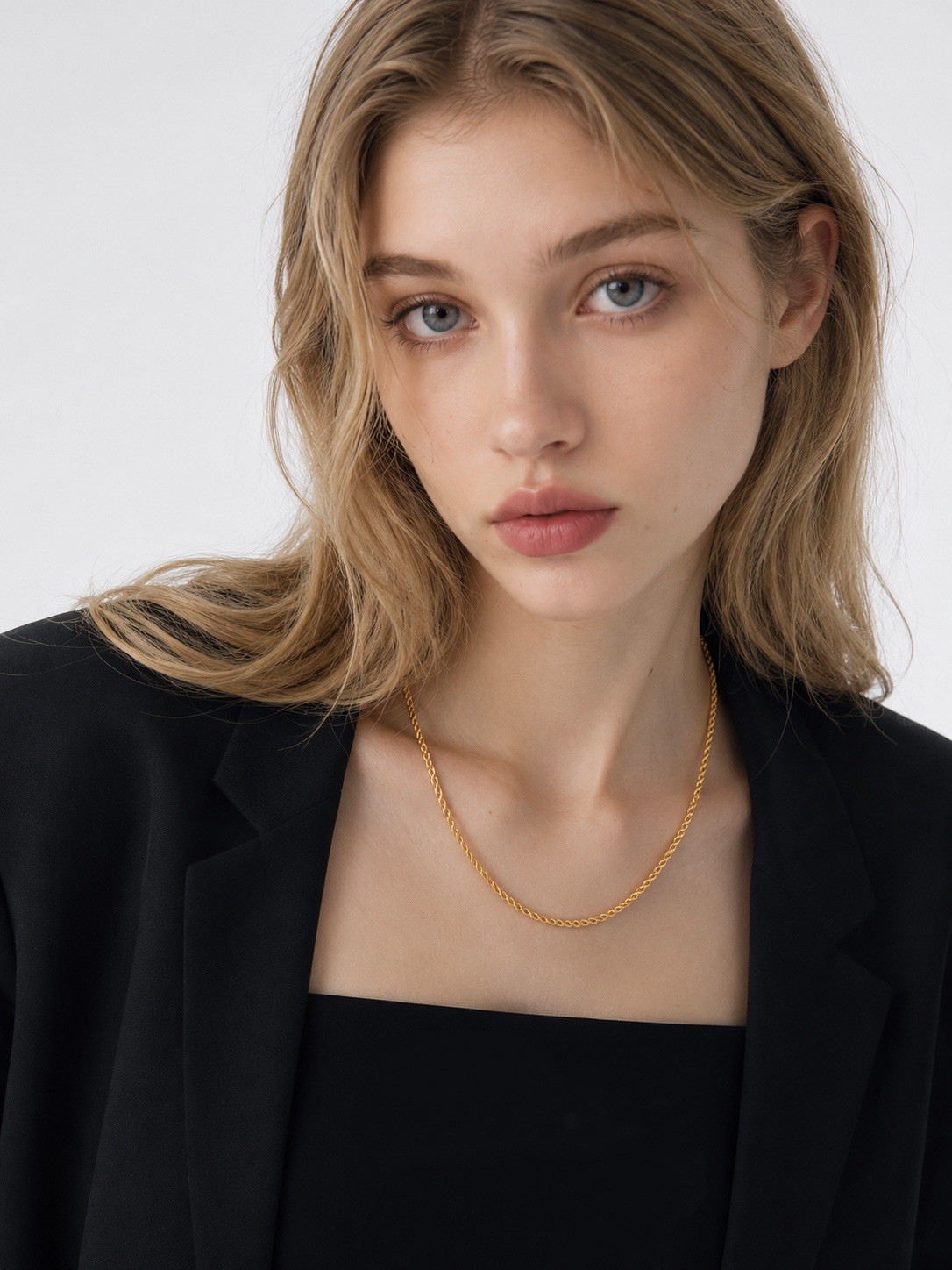 Gold or Silver Stainless Steel Twisted Rope Chain Necklace Lobster Clasp