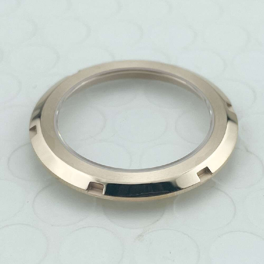 Brushed Rose Gold Slim Caseback with Sapphire for SKX007 Stainless Steel Watches