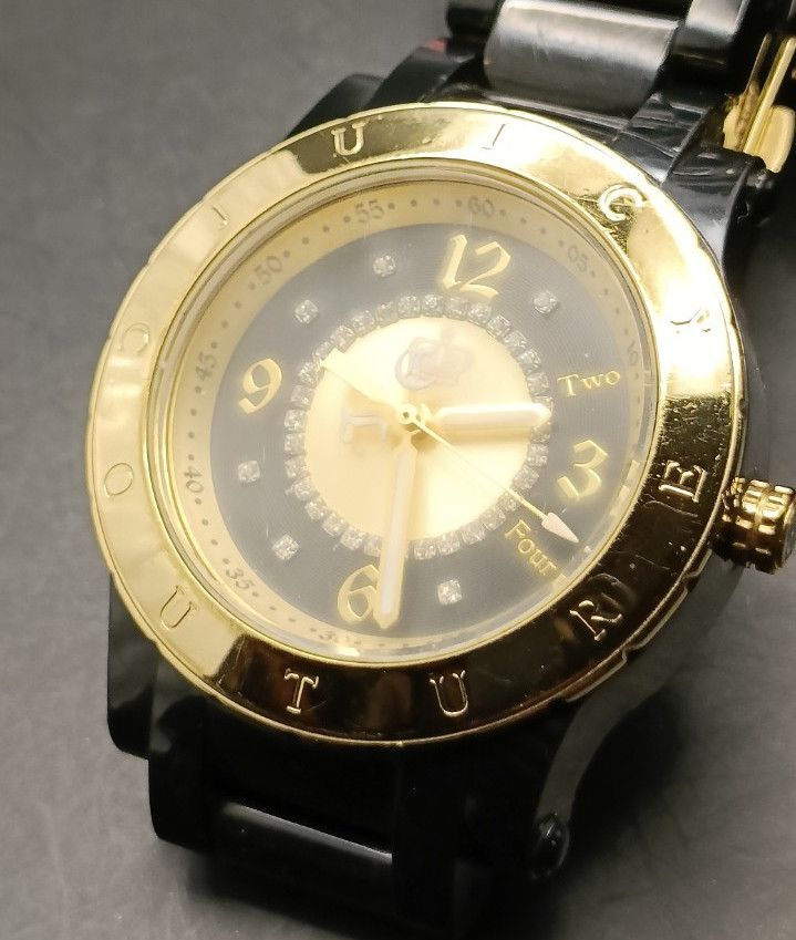 Rare Vintage JUICY COUTURE Chunky Plastic Bracelet Quartz Watch-Boxed & Working