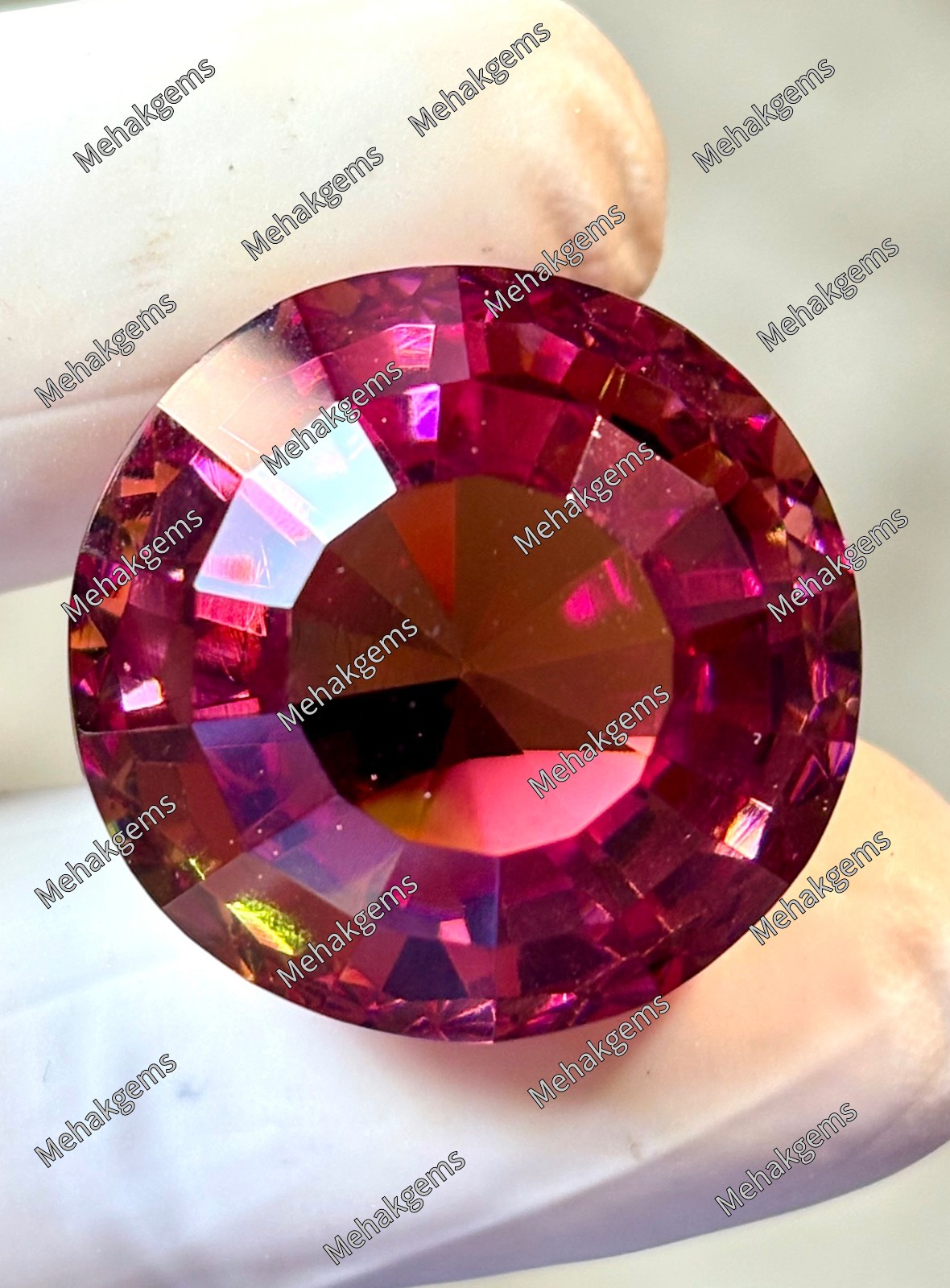 69 Carat Zultanite Gemstone, Round Faceted Color Changing Diaspore Pendant Stone