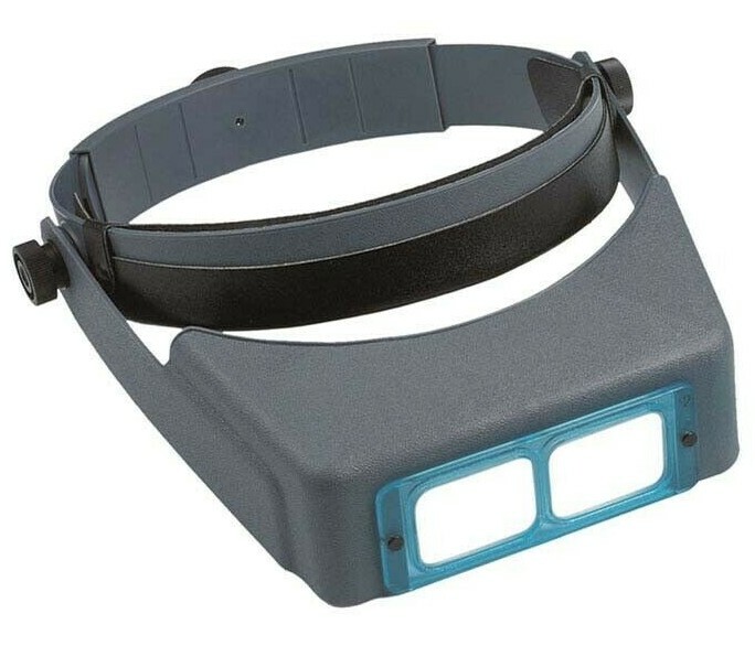 Donegan OptiVisor DA-3 Headband Magnifier Binocular 1.75X Optical Glass Lens
