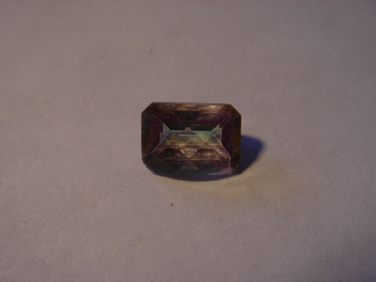 Mystic Topaz Emerald Rectangular Cut Gemstone 7mm x 5mm 1 carat unique Gem
