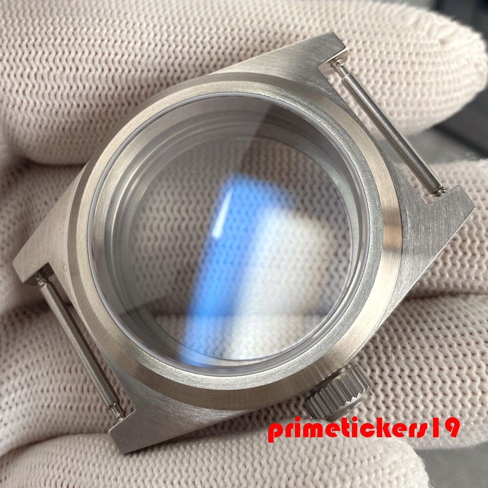 Fit NH35 NH36 NH38 AR Sapphire 20BAR 38mm Dive Watch Case Transparent Glass Back
