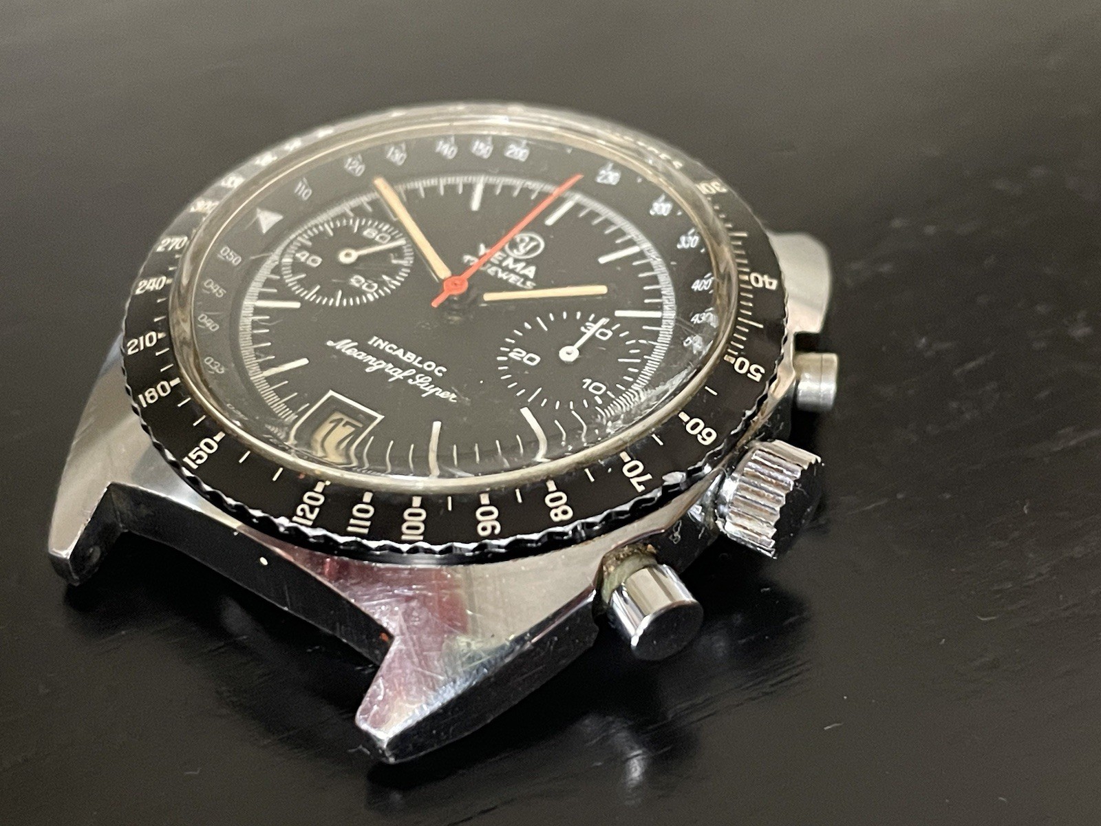 Yema Motorsports Chrono Date, Meangraf Super (reference 721122) Needs Pusher