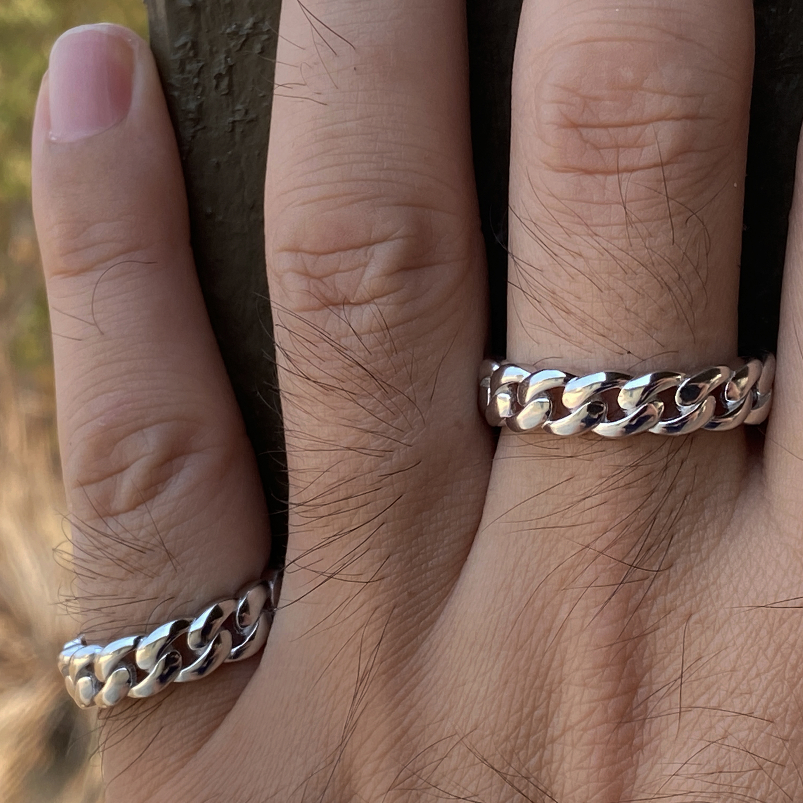 Men’s Real Solid 925 Sterling Silver Ring Miami Cuban Link 6MM Size Pinky 6-13