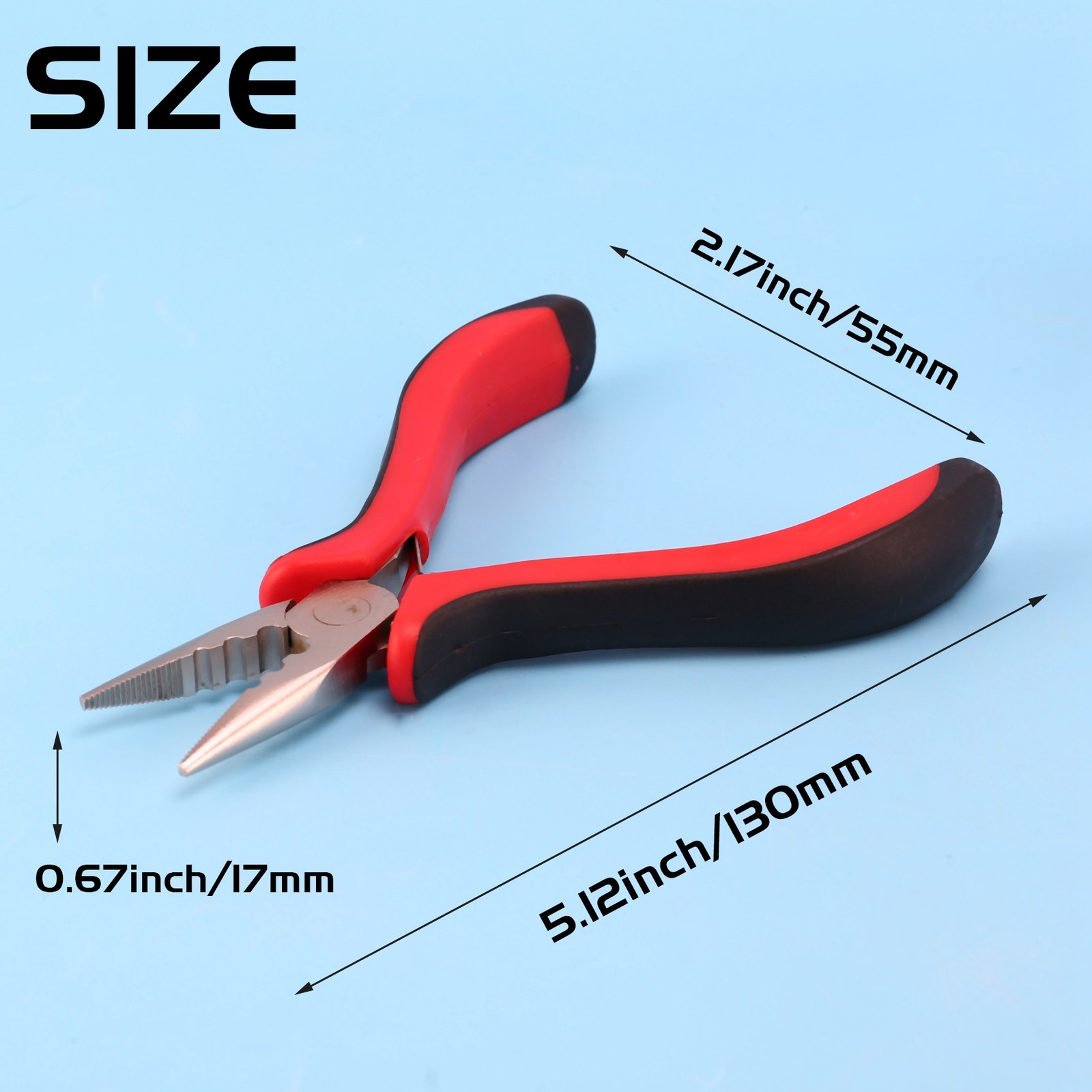 1 Pack 45 Steel Jewelry Bead Crimper Tools Crimping Press Plier for Jewelry9189