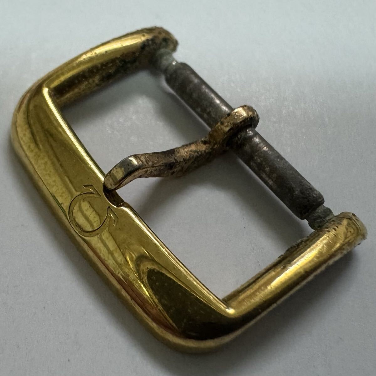Genuine OMEGA 16mm Buckle Gold Plated Pin Buckle Watch Part GP #147