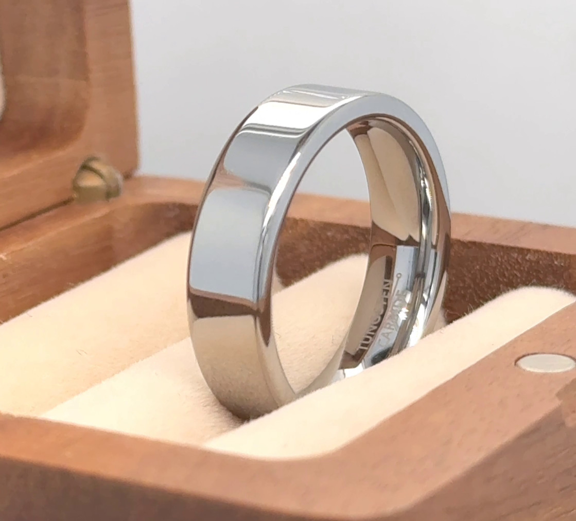 6mm Wide Promise Ring for Men or Women, Anniversary or Birthday Gift for Husband