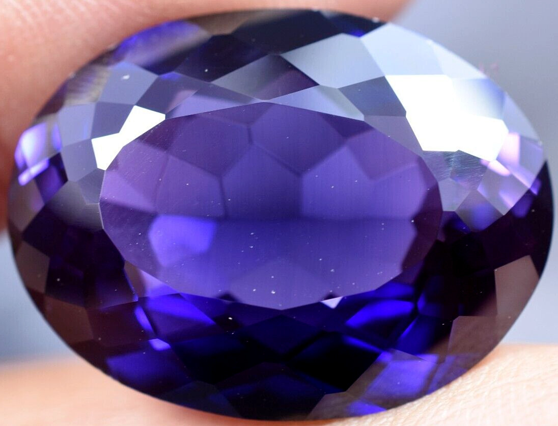 Natural 32.70 Ct Boysenberry Sapphire GGL Certified fabulous Loose Gemstone